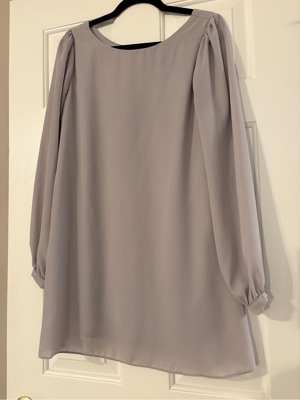 Lulu’s Dress with Long Puff Sleeves